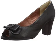 Czółenka - Andrea Conti 1009232002 damskie czółenka Peep-Toe, czarny - Czarny czarny 002-41 EU - miniaturka - grafika 1