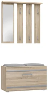 Garderoba Z Lustrem I Szafką Na Buty + Siedzisko S0-M47 - Szafki na buty Garderoba Z Lustrem I Szafką Na Buty + Siedzisko S0-M47 - Szafki na buty - miniaturka - grafika 1