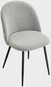 Krzesła - Krzesło tapicerowane FRESCA Jasnoszare HOMLA - miniaturka - grafika 1