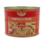 Konserwy i dania rybne - LA PERLA kawałki tuńczyka w oleju Superiore 1705 g - miniaturka - grafika 1