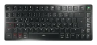 Klawiatury - CHERRY KW X ULP 2.0 MINI klawiatura Dom/Biuro USB + RF Wireless + Bluetooth QWERTZ Niemiecki Czarny G8U-27050LTBDE-2 - miniaturka - grafika 1