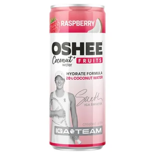 Oshee Coconut Water + Fruits Napój gazowany malina 250 ml - Napoje energetyczne i izotoniczne - miniaturka - grafika 1