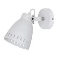 Lampy ścienne - Kinkiet Franklin 1 x 60 W E27 biały/chrom (MB-HN5050-1WH+S) - miniaturka - grafika 1