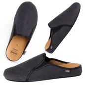 Akcesoria do rehabilitacji - Męskie wygodne kapcie medyczne SCHOLL FELCE : Kolor - Czarny, Rozmiar_SCHOLL - 41 - miniaturka - grafika 1