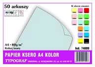 Papier do drukarek - Papier kolorowy ksero Typograf A4 80 g szary - miniaturka - grafika 1