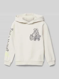 Bluza o kroju regular fit z mieszanki bawełny z nadrukiem z przodu i na rękawach - Swetry dla chłopców - miniaturka - grafika 1