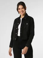 Kurtki damskie - The Kooples Damska kurtka jeansowa Kobiety Jeansy czarny jednolity, 2 - miniaturka - grafika 1