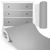 Okleiny - Folia Szary Mat Okleina Samoprzylepna Meblowa Pcv - miniaturka - grafika 1