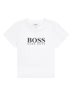 Kaftaniki dla niemowląt - Hugo Boss Kids Koszulka w kolorze białym - miniaturka - grafika 1