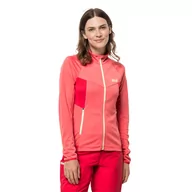 Bluzy damskie - Damska bluza rowerowa TOURER MIDLAYER JKT W desert rose - XS - miniaturka - grafika 1