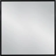 Lustra - Lustro łazienkowe w czarnej ramie aluminiowej 80x80cm - miniaturka - grafika 1