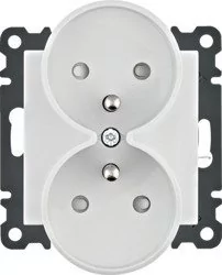 Hager lumina soul Gniazdo podwójne WL1340 - Gniazdka elektryczne - miniaturka - grafika 1