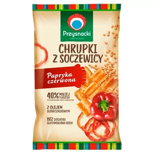 Przysnacki Chrupki z soczewicy papryka czerwona 80 g - Chrupki - miniaturka - grafika 1