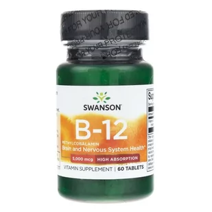 SWANSON Metylokobalamina B-12 5 mg - 60 tabletek - Suplementy naturalne - miniaturka - grafika 2