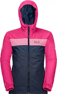 Jack Wolfskin Unisex dziecięca kurtka z czterema jeziorami dla dzieci puchowy płaszcz nocny granat 128 1608591 - Płaszcze damskie - miniaturka - grafika 1