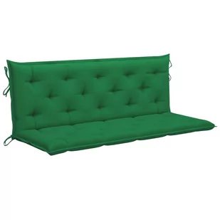 vidaXL Poduszka na huśtawkę zielona 150 cm tkanina 315021 - Poduszki ogrodowe - miniaturka - grafika 1