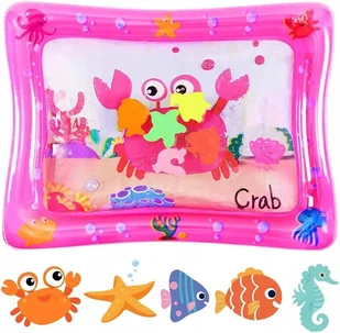 DMUCHANA MATA WODNA SENSORYCZNA DLA NIEMOWLĄT SKŁADANA NA LATO PLAŻE LEKKA - Maty edukacyjne - miniaturka - grafika 1