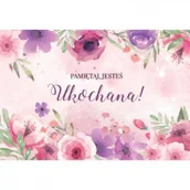 Magnesy - SZARON Magnes na lodówkę - Pamiętaj jesteś ukochana kwiat - Szaron - miniaturka - grafika 1