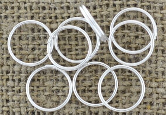 [301015] Ogniwka sprężynki 10mm kolor srebro 30szt