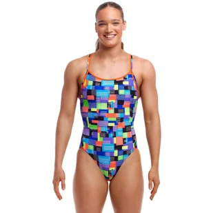 Strój kąpielowy jednoczęściowy FUNKITA Chip Set - Diamond Back - Stroje kąpielowe dla dziewczynek - miniaturka - grafika 1