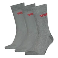 Skarpetki męskie - Levi's Clssc Sock Skarpety CLSSC Uniseks,szary (middle grey melange),39-42 EU - miniaturka - grafika 1