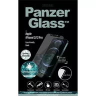 Szkła hartowane na telefon - PanzerGlass Szkło antybakteryjne E2E M CF AB CamSlider Swarovski, iPhone 12 / 12 Pro, czarne 5711724027178 - miniaturka - grafika 1