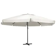 Parasole ogrodowe - vidaXL Parasol ogrodowy na słupku aluminiowym, 600 cm, piaskowy vidaXL - miniaturka - grafika 1