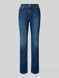 Jeansy o kroju slim fit z mieszanki bawełny - Spodnie damskie - miniaturka - grafika 1