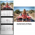 Kalendarze - Kalendarz 2026 trójdzielny dziwczyna - miniaturka - grafika 1
