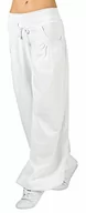 Spodnie damskie - WINSHAPE Winshape Damskie spodnie treningowe Dance Fitness czas wolny Sport WTE3 biały biały S-Long WTE3-WEISS-S-LONG - miniaturka - grafika 1