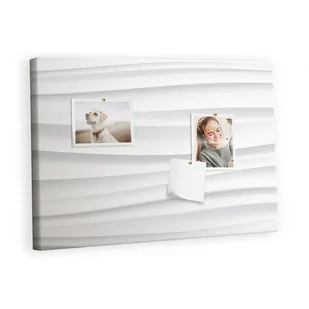 Kolorowy Organizer - Tablica Korkowa z Pinezkami - Fale tekstura 60x40 cm - Tablice i flipcharty - miniaturka - grafika 1