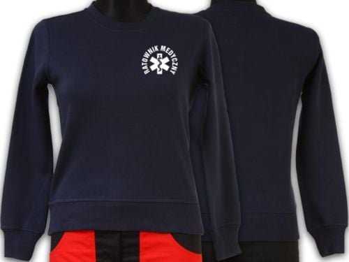 Promostars LPP - Bluza ratownicza odblaskowa FUNKCYJNA damska granatowa