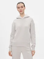 Bluzy damskie - Calvin Klein Bluza Metallic Micro Logo K20K206960 Beżowy Relaxed Fit - miniaturka - grafika 1