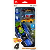 Samochody i pojazdy dla dzieci - Mega Creative, Auta wyścigowe metalowe, Wyrzutnia, 502175 - miniaturka - grafika 1