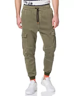 Spodenki męskie - Desigual Męskie spodnie tarsilo Casual Pants, zielony, 36 - miniaturka - grafika 1