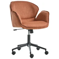 Fotele i krzesła biurowe - Beliani Krzesło obrotowe BELMAR Pomarańczowy - miniaturka - grafika 1