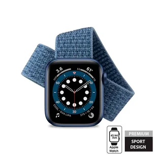 Crong Nylon - Pasek sportowy do Apple Watch 42/44/45 mm (Ocean Blue) - Akcesoria do smartwatchy - miniaturka - grafika 6