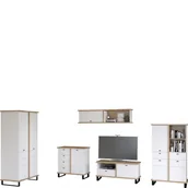 Inne meble do salonu - Zestaw Mebli do Salonu 1 Cross MebloCross Czarny Mat / Biały Mat - miniaturka - grafika 1