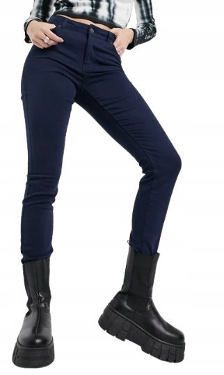 Vero Moda Jeansy Dla Niskich Kobiet Granat 28 Z1O
