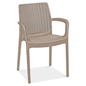 Fotele i krzesła ogrodowe - KETER Krzesło ogrodowe Bali Mono, cappuccino, 52x60x83 cm - miniaturka - grafika 1