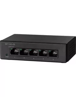 Cisco SF110D-05 5-Port 10/100 Desktop Switch - Switche - miniaturka - grafika 1