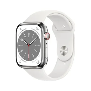 Apple Watch 8 GPS+Cellular 41mm MNJ53CS/A Biały - Smartwatch - miniaturka - grafika 1