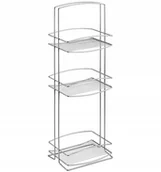 Półki łazienkowe - Metaltex Regał uniwersalny "Onda" z 3 pięter 46.07.03 - miniaturka - grafika 1