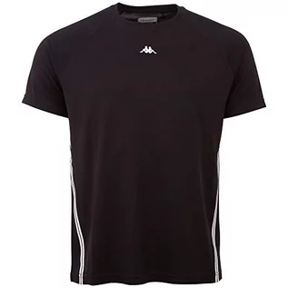 Koszulki męskie - Kappa Męski T-shirt Iral Men, czarny (Caviar), S - grafika 1