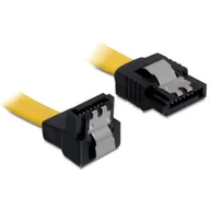Kable komputerowe i do monitorów - Delock Kabel SATA II (3Gbps) 70cm (metalowe zatrzaski) kątowy (82482) - miniaturka - grafika 1