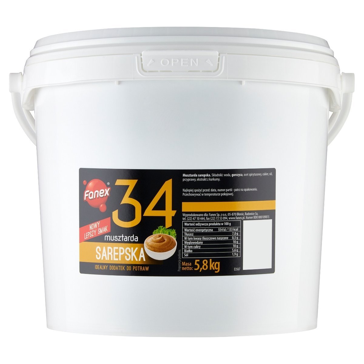 FAN. MUSZTARDA SAREPSKA 5,8KG