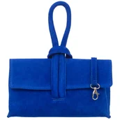 Torebki damskie - Torebka Damska Zamszowa Vera Pelle Nodo Chaber - miniaturka - grafika 1