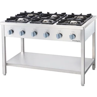 Kuchnia gazowa wolnostojąca, skręcana, 1200x700, 36.5 kW, G20/20 mbar STALGAST 978621 - Piece, kotły  i płyty grzejne gastronomiczne - miniaturka - grafika 1
