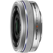 Obiektywy - OM System M.Zuiko Digital 14-42 mm f/3.5-5.6 EZ elektroniczny zoom srebrny - miniaturka - grafika 1