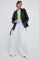 Spodnie damskie - Pepe Jeans jeansy damskie kolor niebieski - miniaturka - grafika 1
